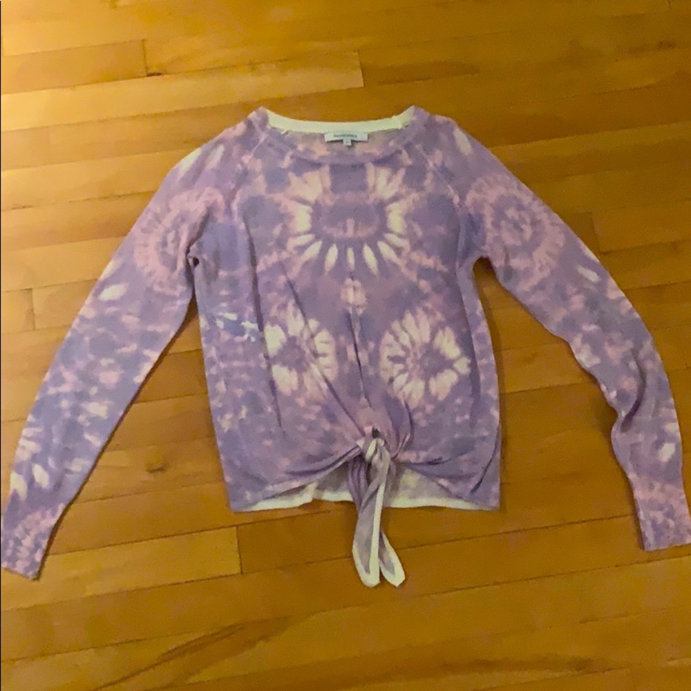 Long sleeve tie dye top